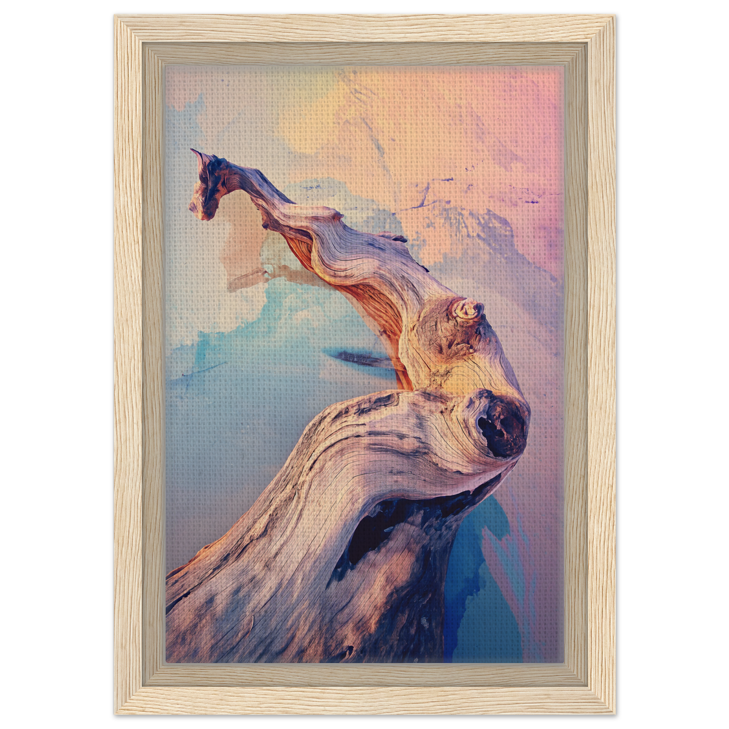 Abstract painting of a graceful dancer in flow, ideal for Mystic Wood Whirl room decor