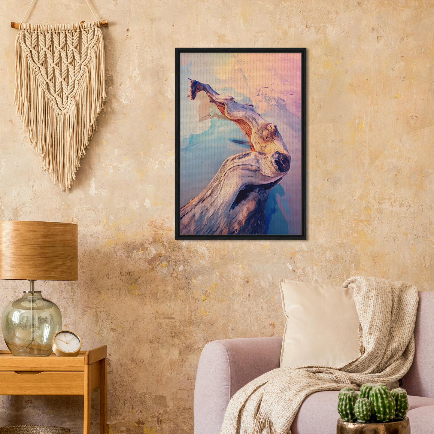 Colorful horse head painting, Mystic Wood Whirl, perfect for room decor from Shopify Planet