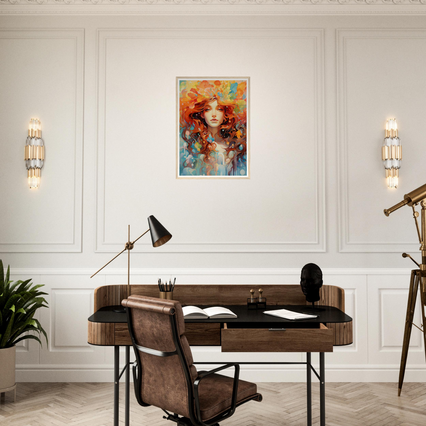 A painting on the wall