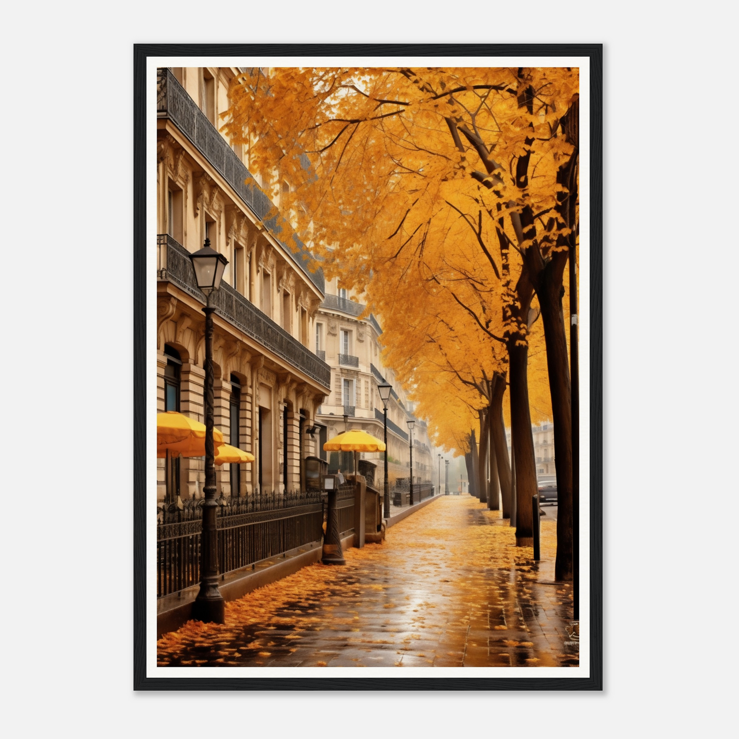 Paris autumn framed print