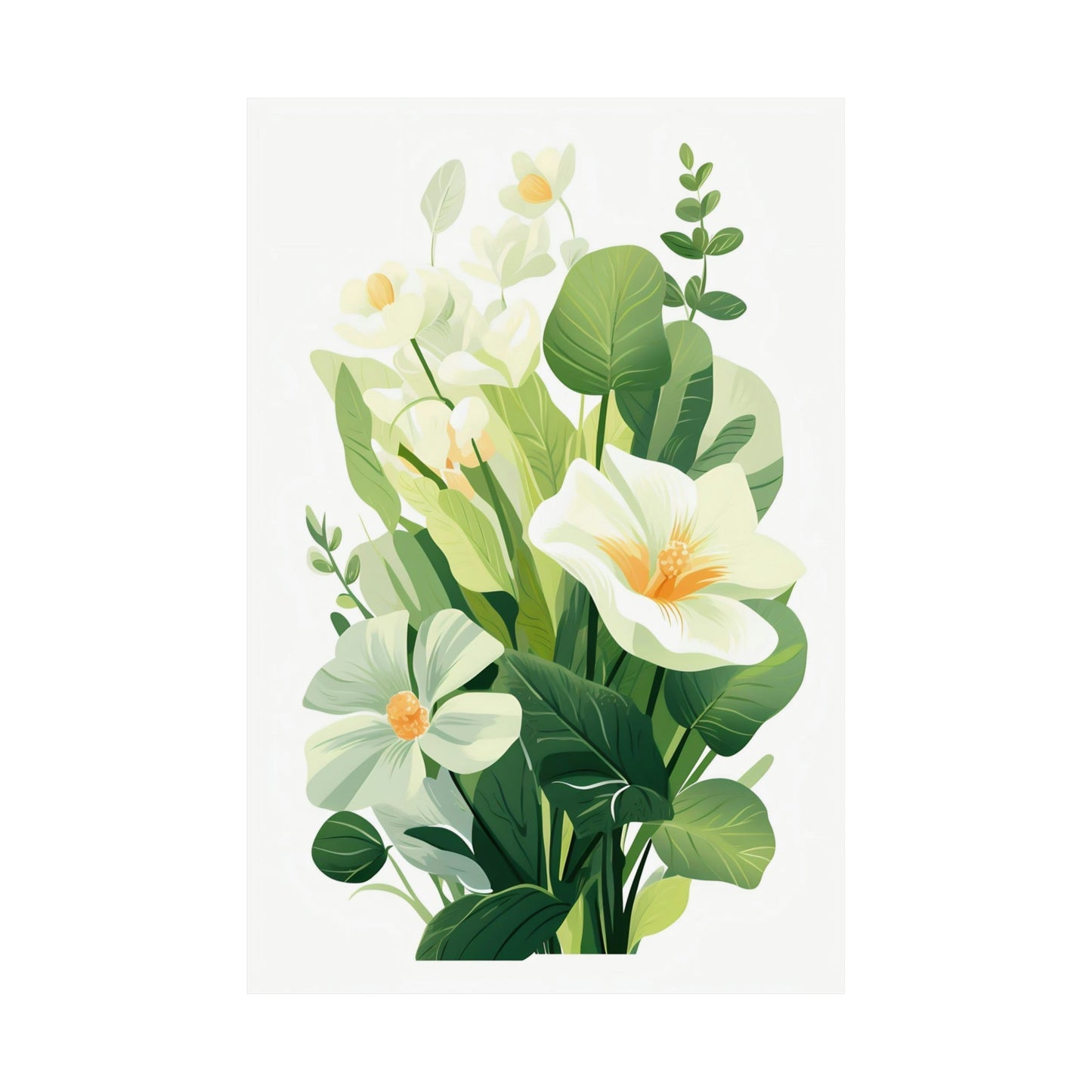 A bouquet of white flowers