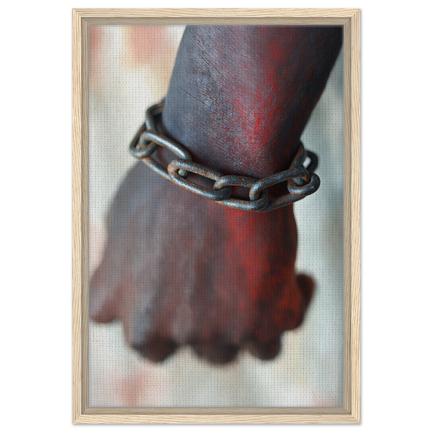 Chain bracelet on a dark-skinned wrist featured in Rustbound Reverie collection