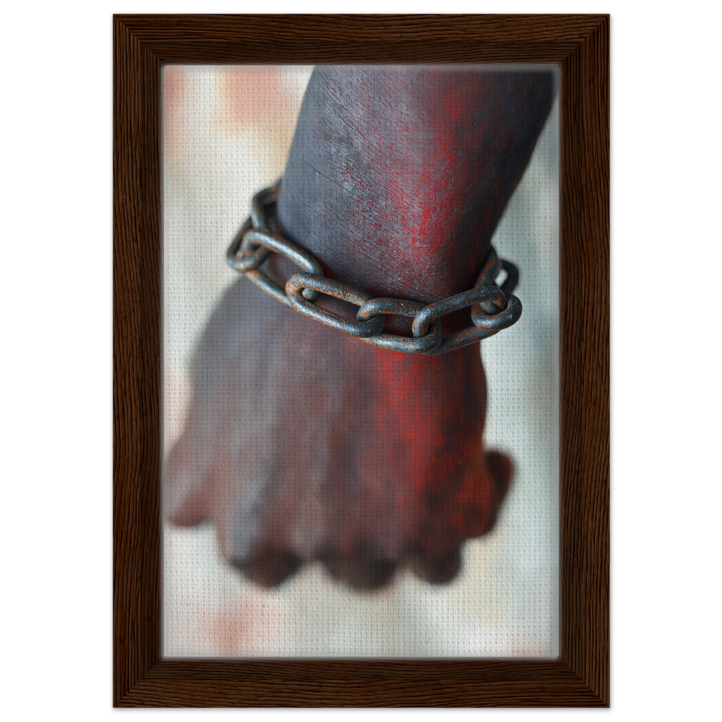 Chain bracelet on a dark-skinned wrist, featured in Rustbound Reverie collection