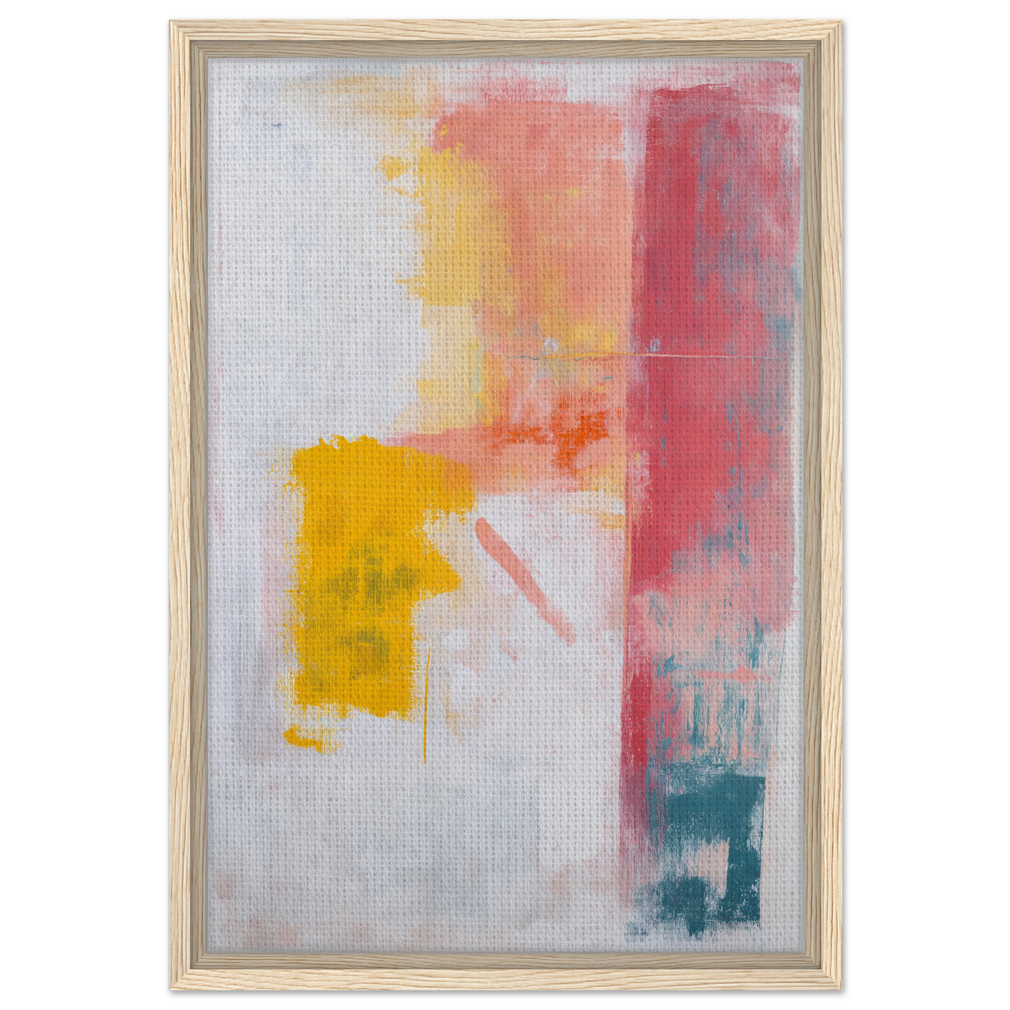 Abstract painting in pastel colors, ideal for Subconscious Symphony Hue framed canvas art
