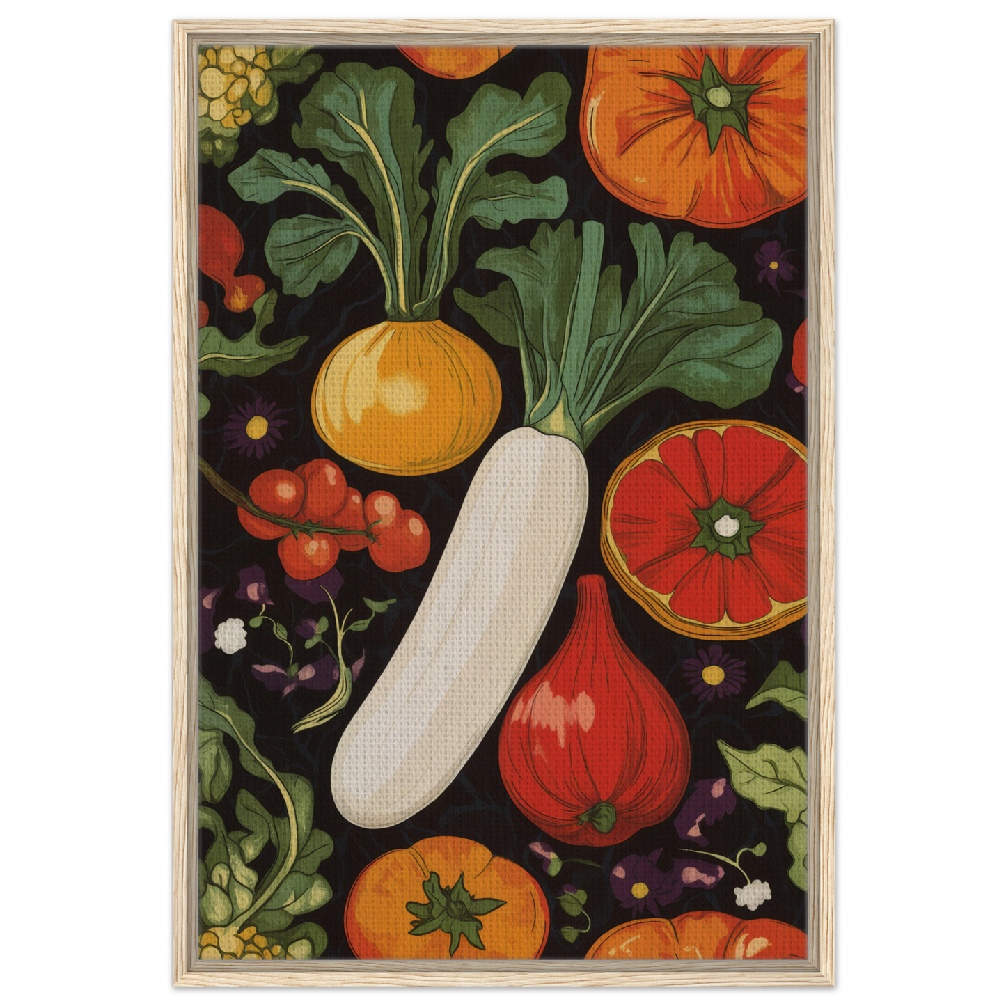 Colorful assortment of vegetables in Timeless Elegance from Veggie Visionary Ode