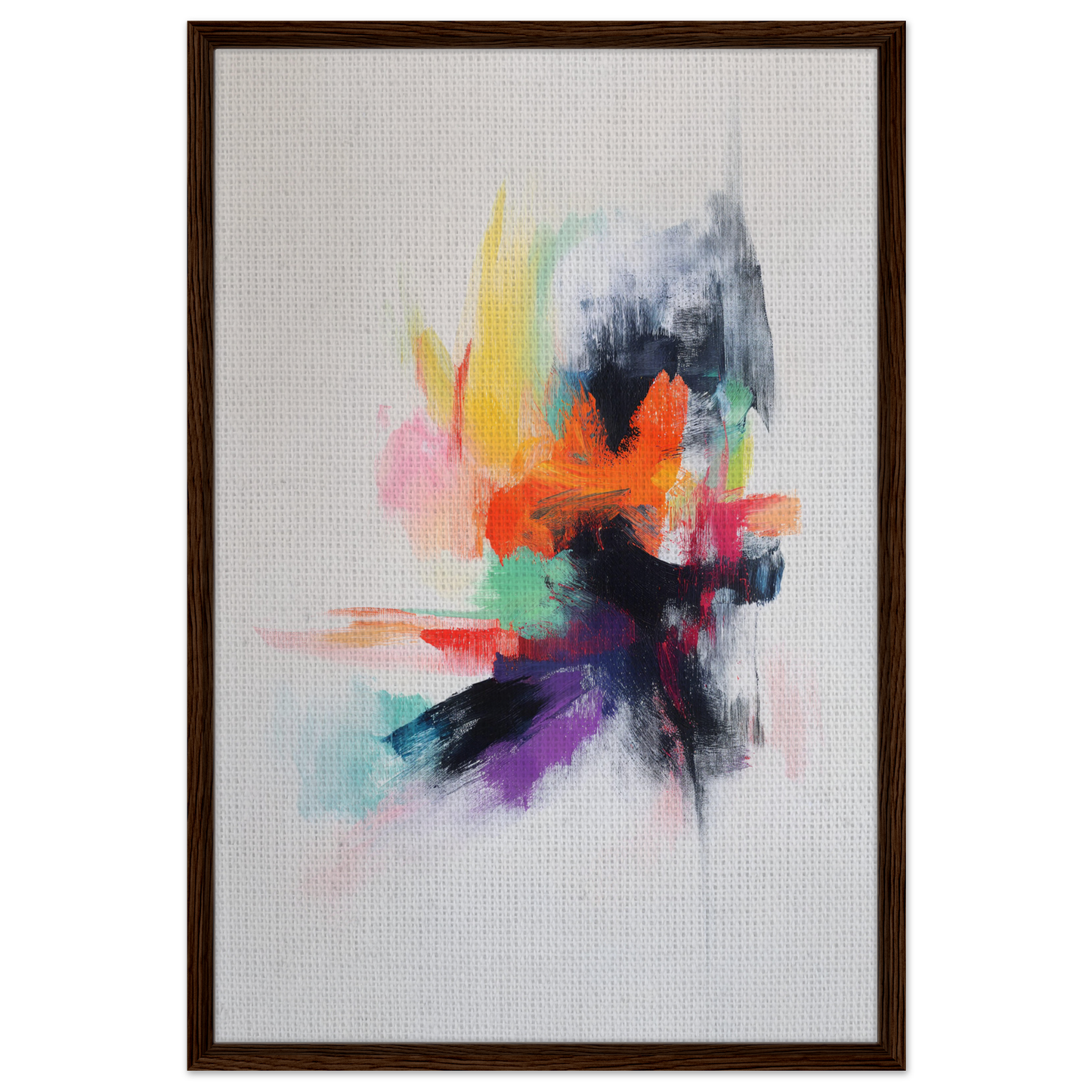 Abstract painting with vibrant colors for Vibrancy’s Psychedelic Dance room decor