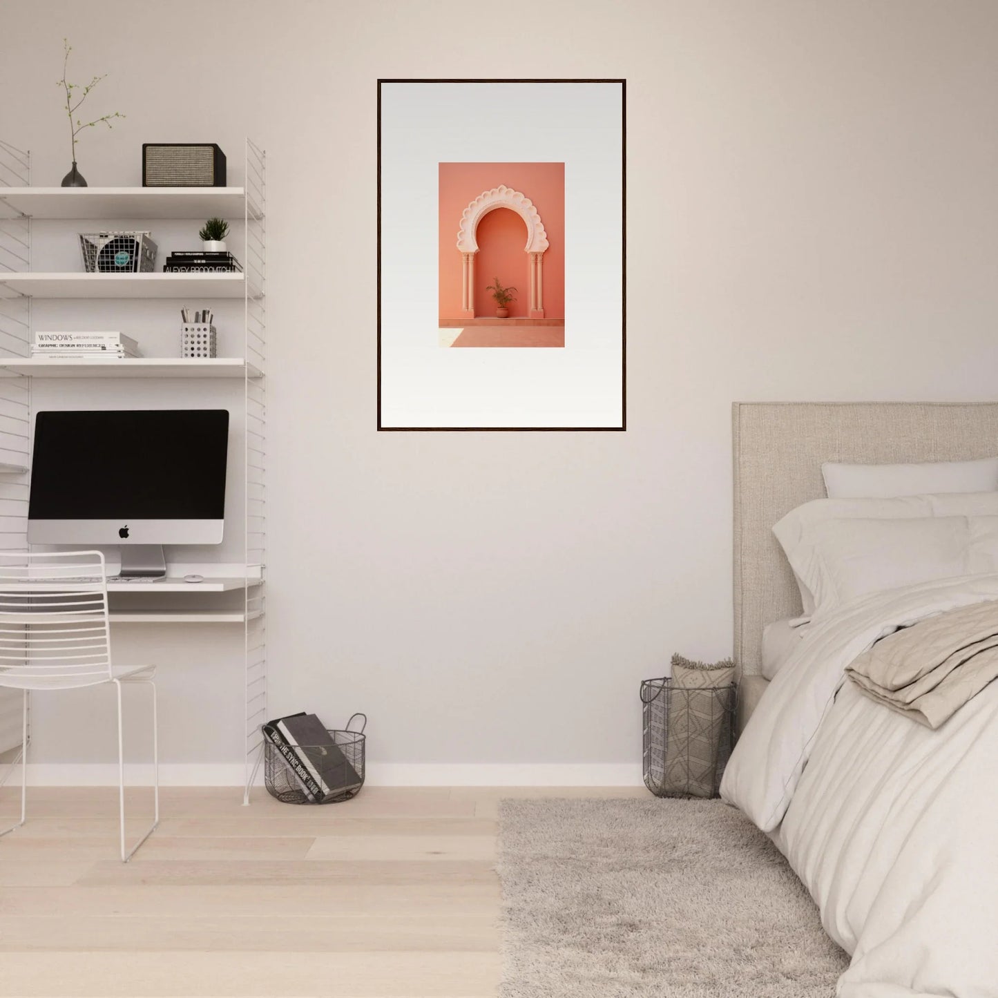 Framed wall art of a Moroccan archway, part of the Narco Échappatoire Portal collection