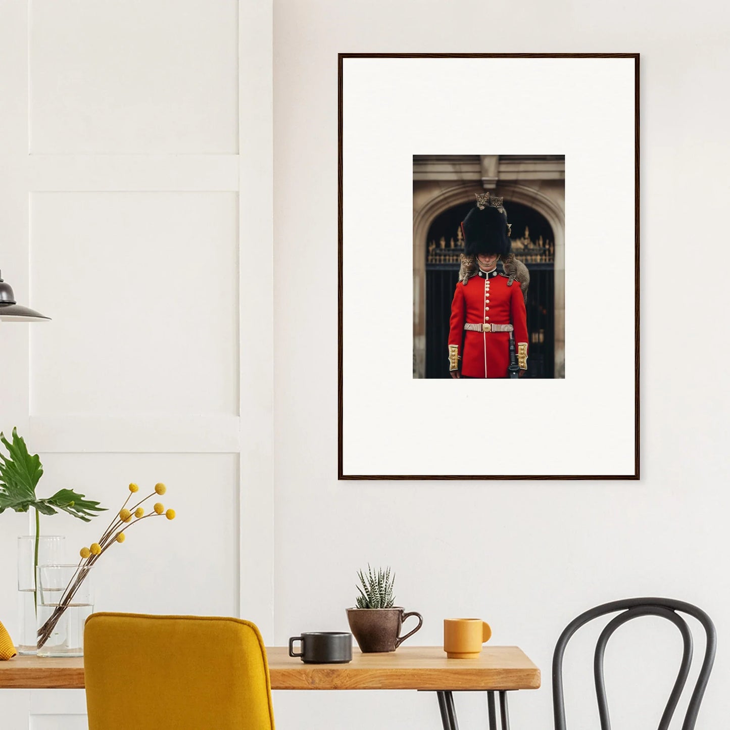 Framed photograph of a Queen’s Guard in Monarch’s Dreamaroos special edition art™