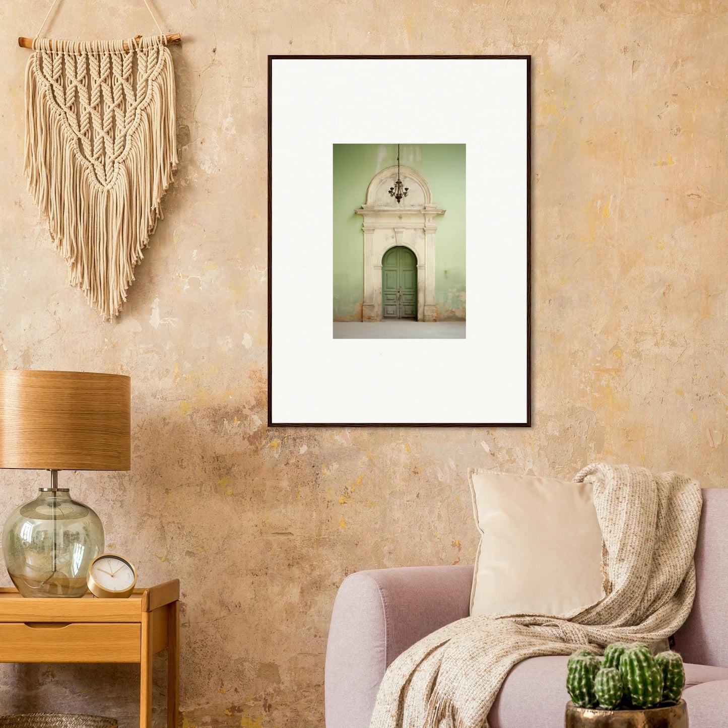 Framed photograph of an ornate arched doorway from Thresholds Quiet Whisper special edition art™