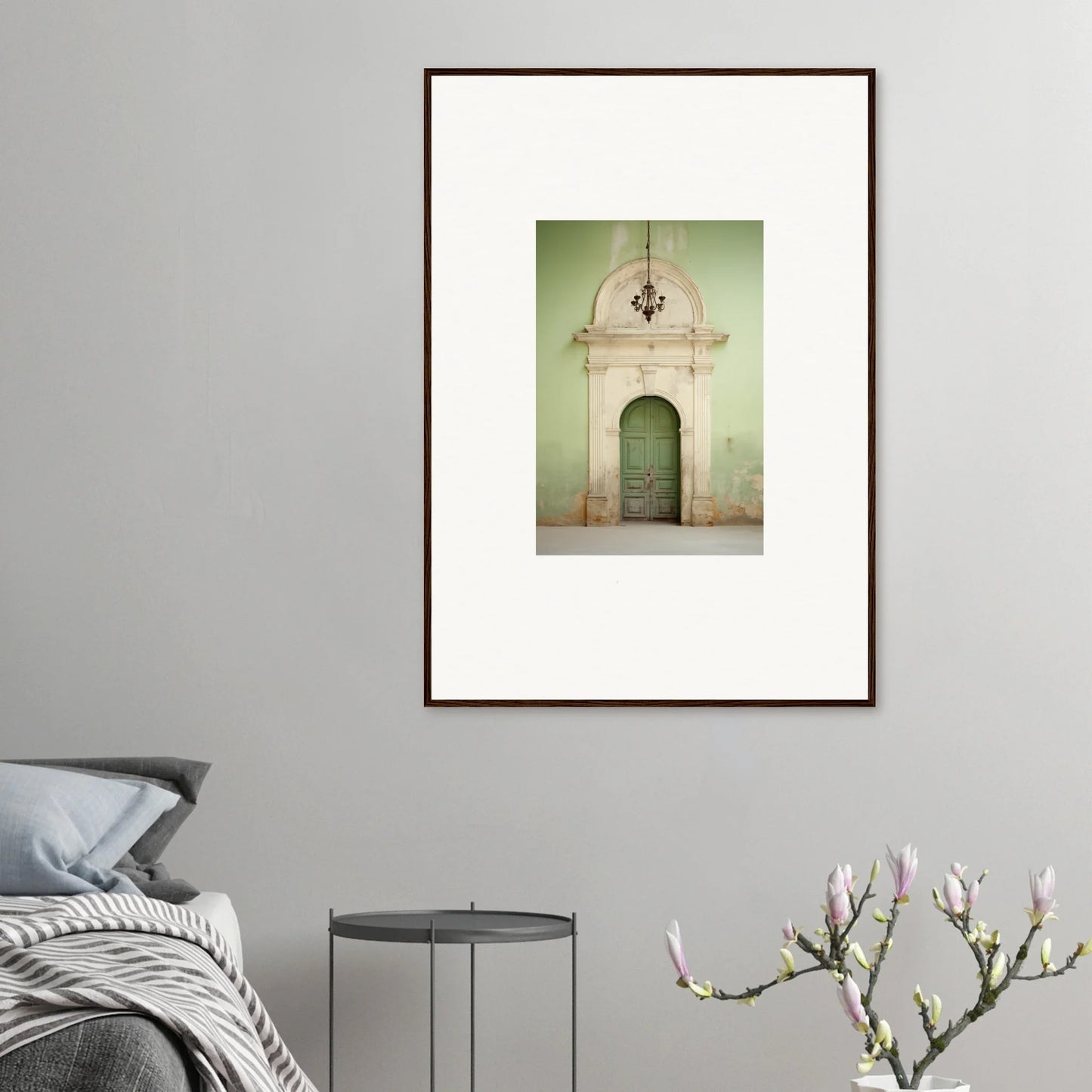 Framed art print of an ornate arched doorway from Thresholds Quiet Whisper special edition art™