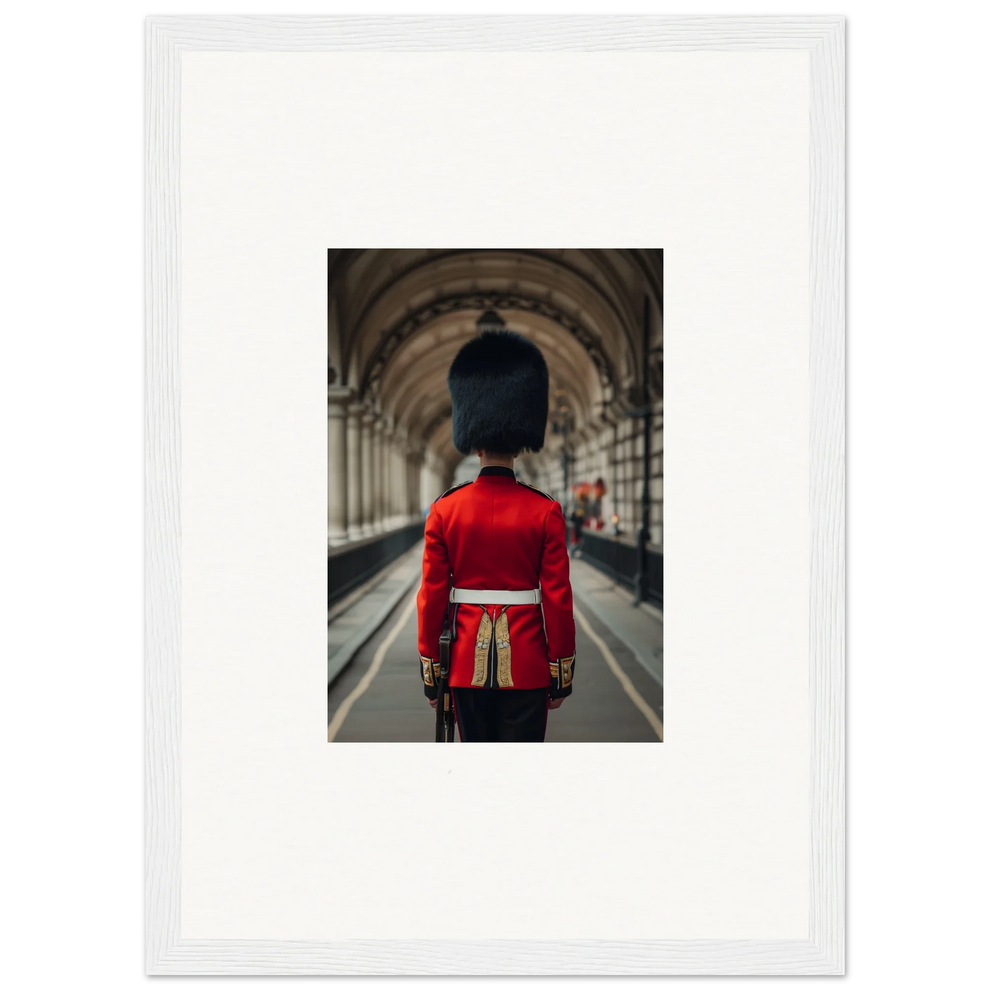 Royal guard in red uniform, part of the Scarlet Temporal Century special edition art™