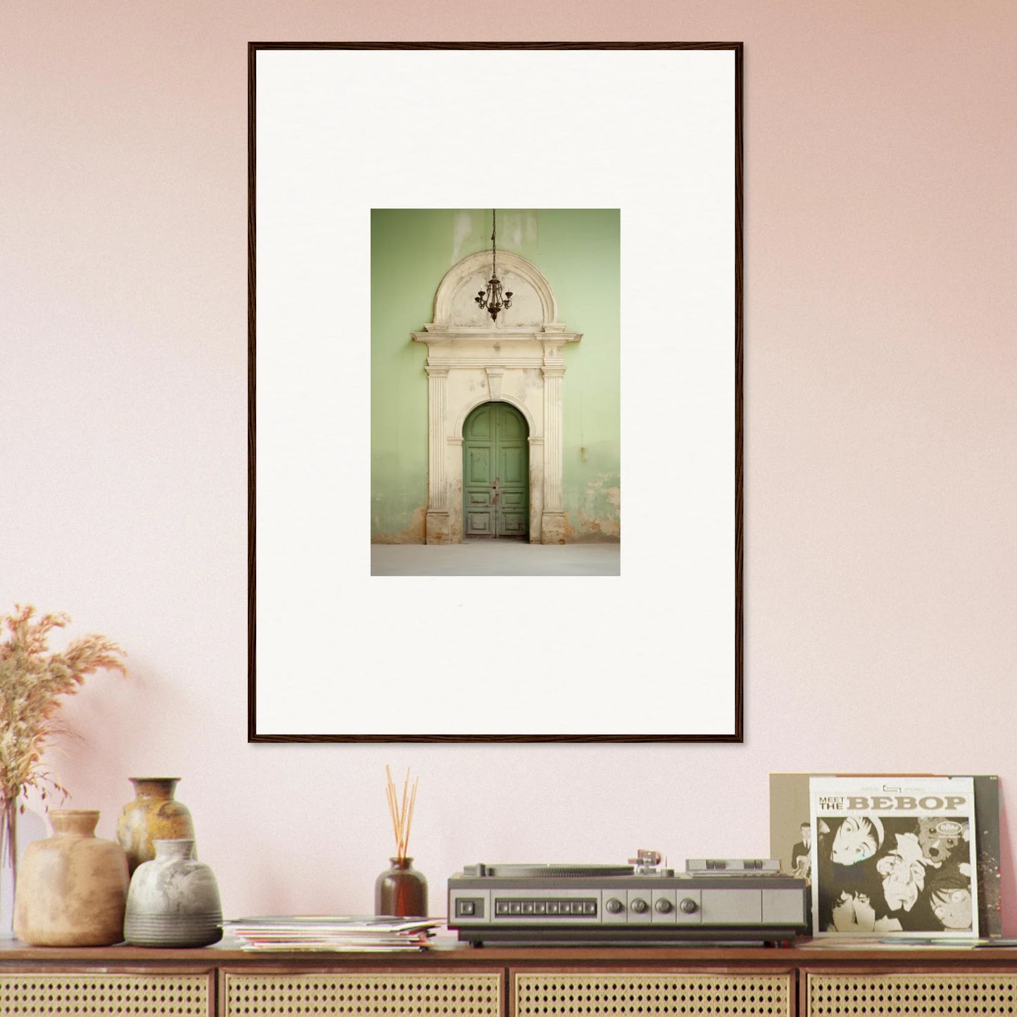 Framed photo of an ornate arched doorway from Thresholds Quiet Whisper special edition art™