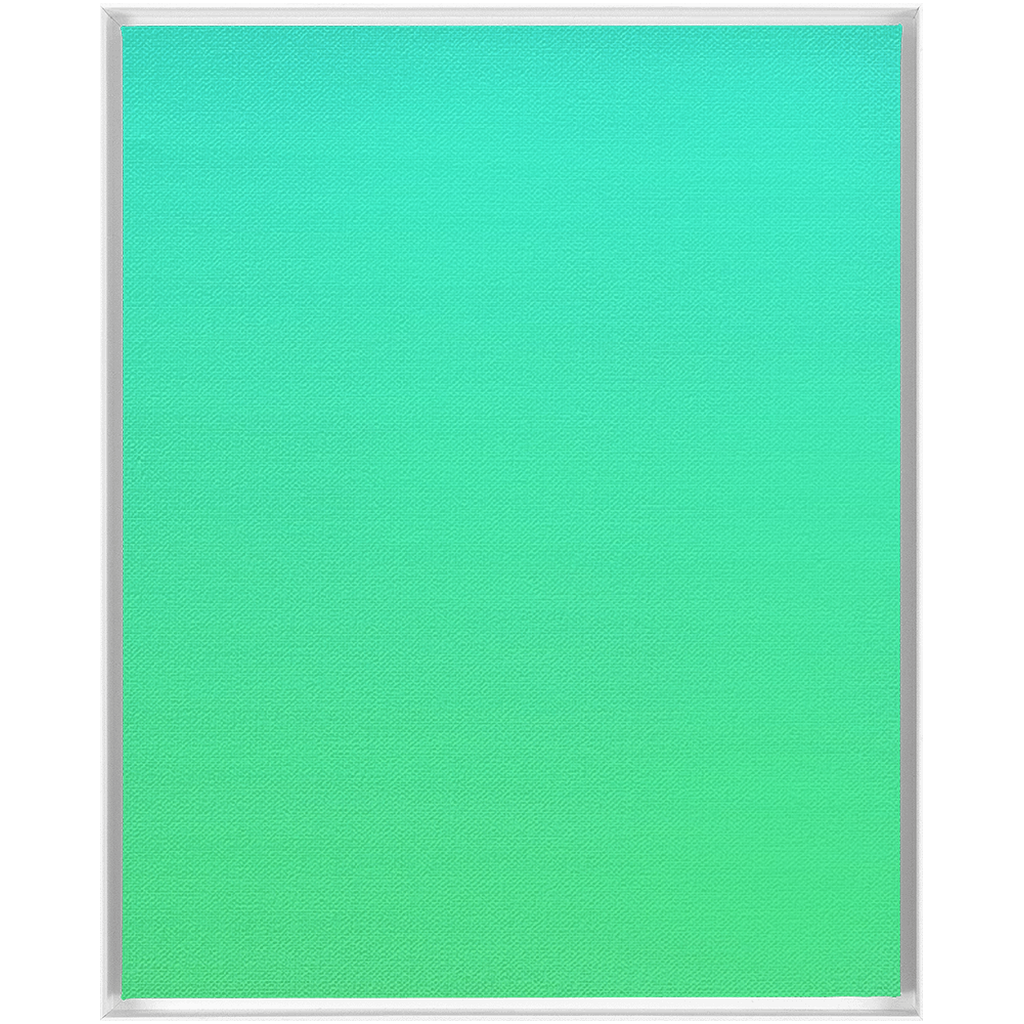 Solid mint green rectangular panel with a thin white border.