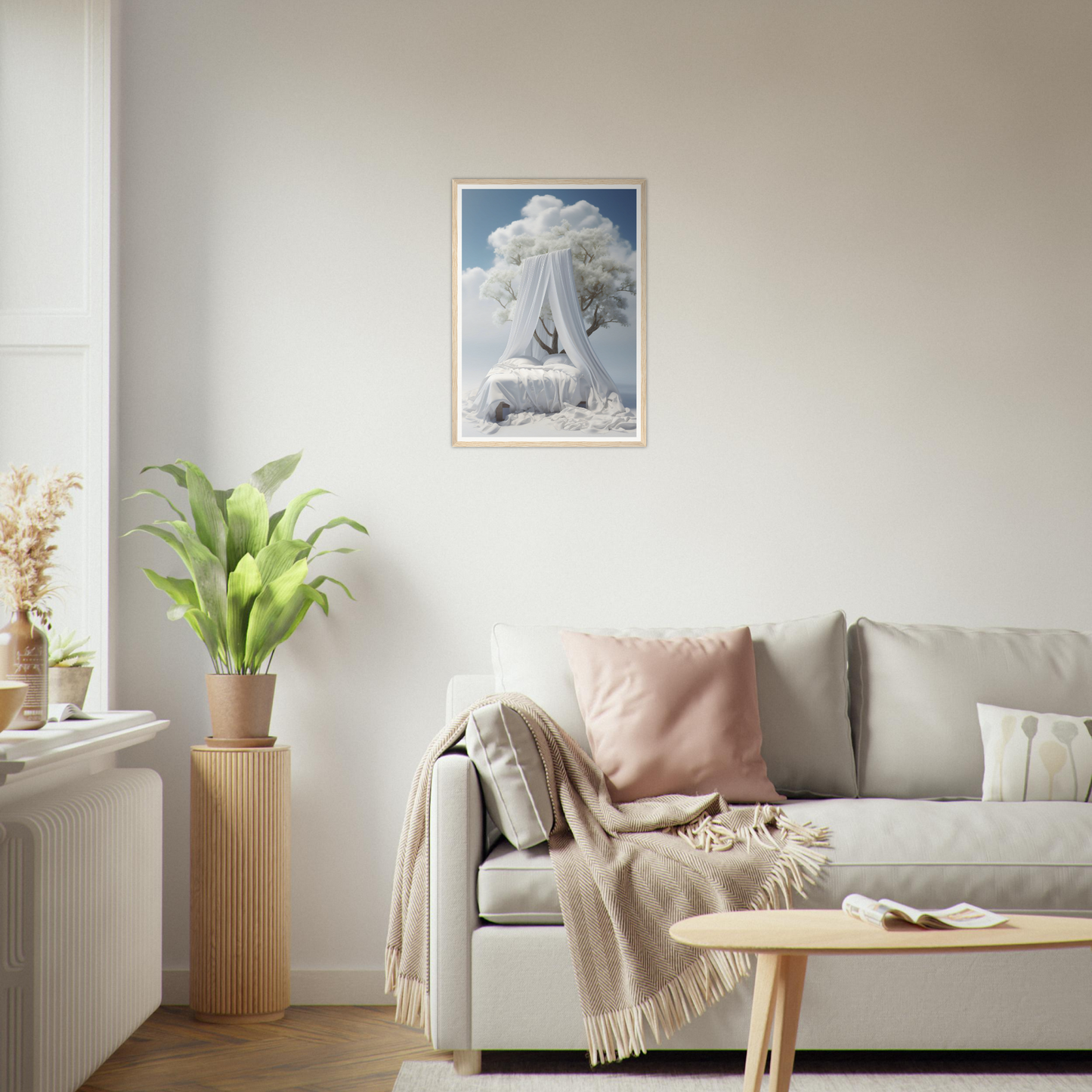A white couch