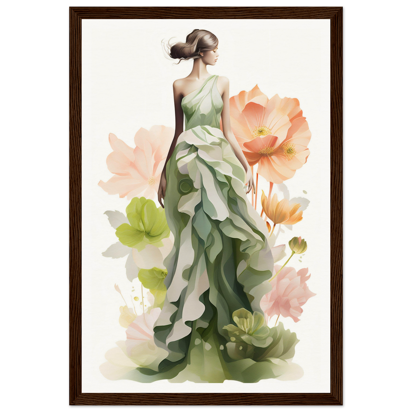 Soft Abstract Green Hues
