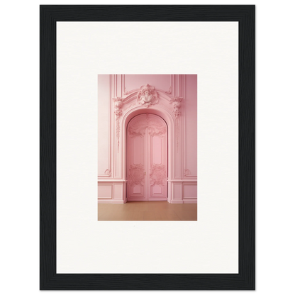 Ornate pink doorway with moldings in Gentle Whims Myths special edition art™