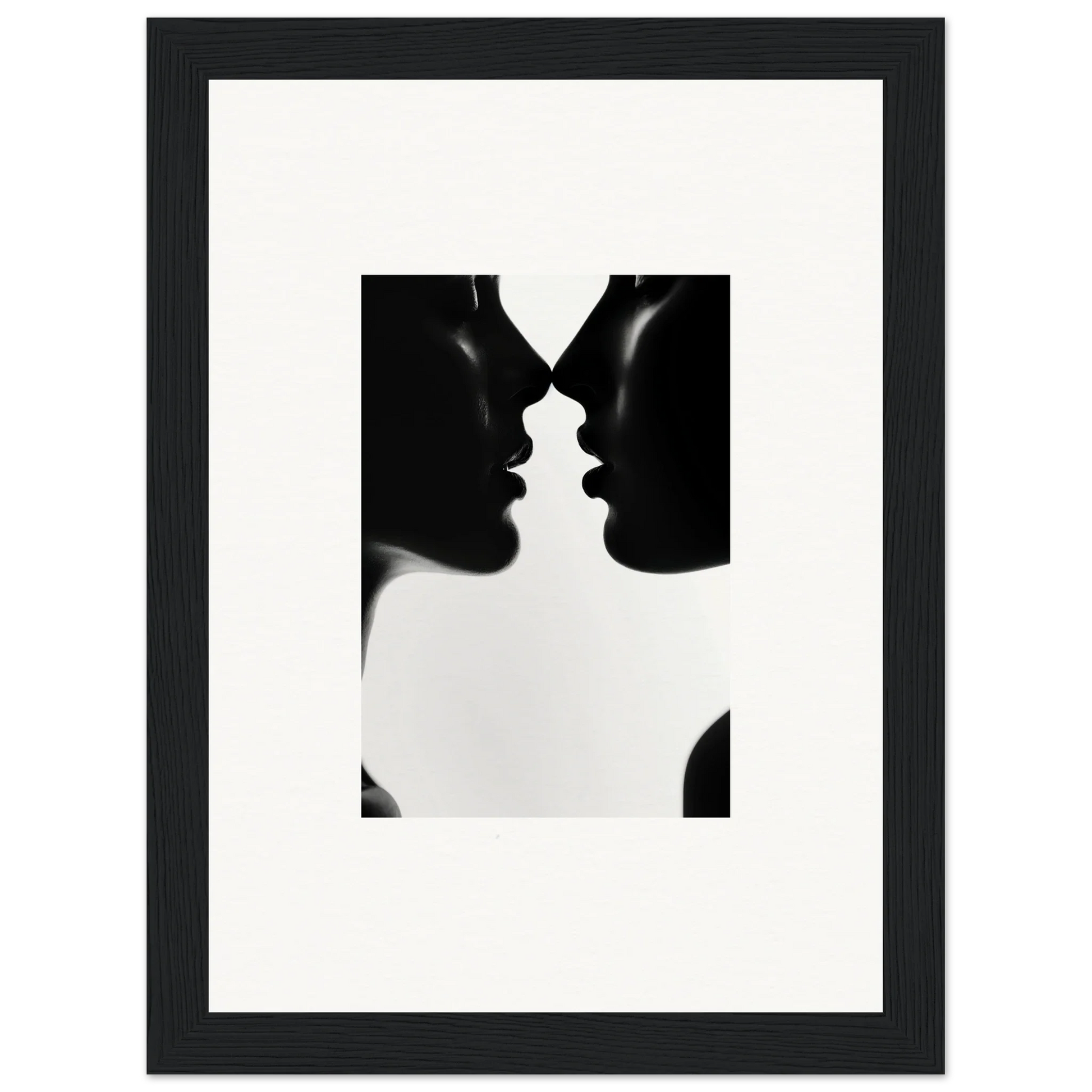 Two silhouettes in a deep connection, featured in Whispers Shadowdance Serenaa