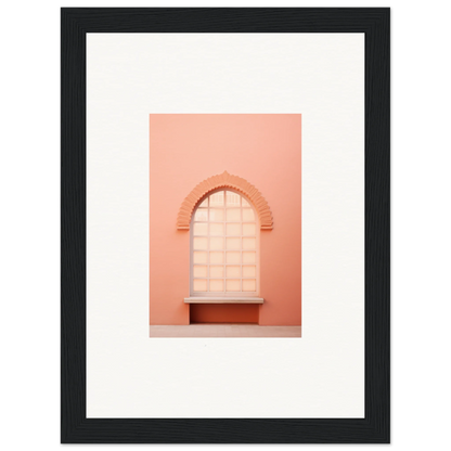 Arched window alcove shelf in peachy-pink tones from Windows Morning Whisper collection