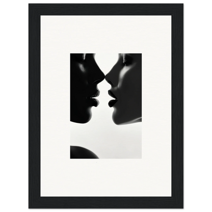 Silhouettes in a mirrored design for Lattices of Ephemera premium framed wall art