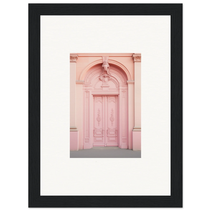 Ornate pink door with classic details from Porphyr Pink Processions special edition art™