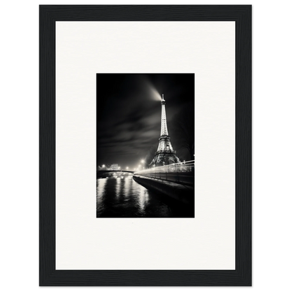 Stunning black and white Eiffel Tower at night for Paris Radiates Eleepizarre art