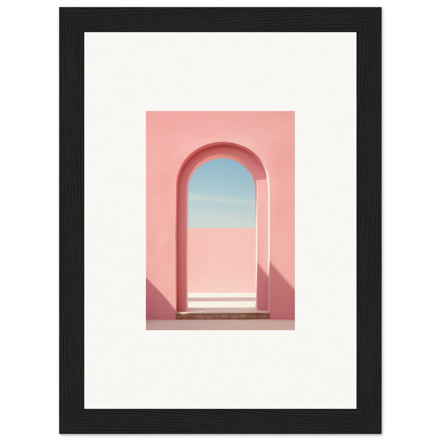 Pink arched doorway with blue sky in Echo of Horizons special edition art™