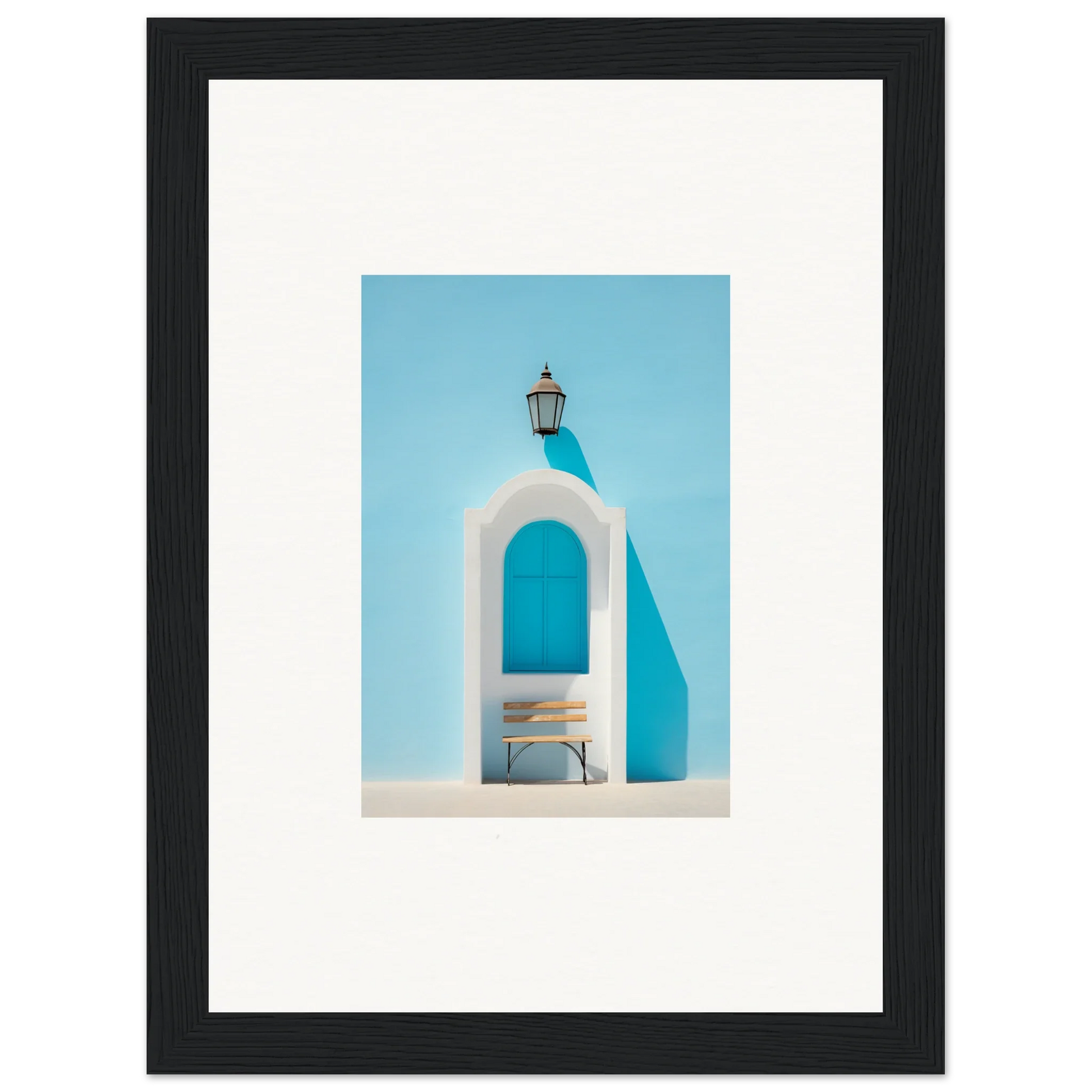 White arched doorway with lamp in Ethereal Mediterranean Pause special edition art™