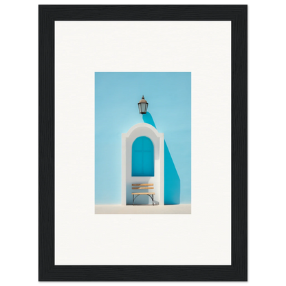 White arched doorway with lamp in Ethereal Mediterranean Pause special edition art™