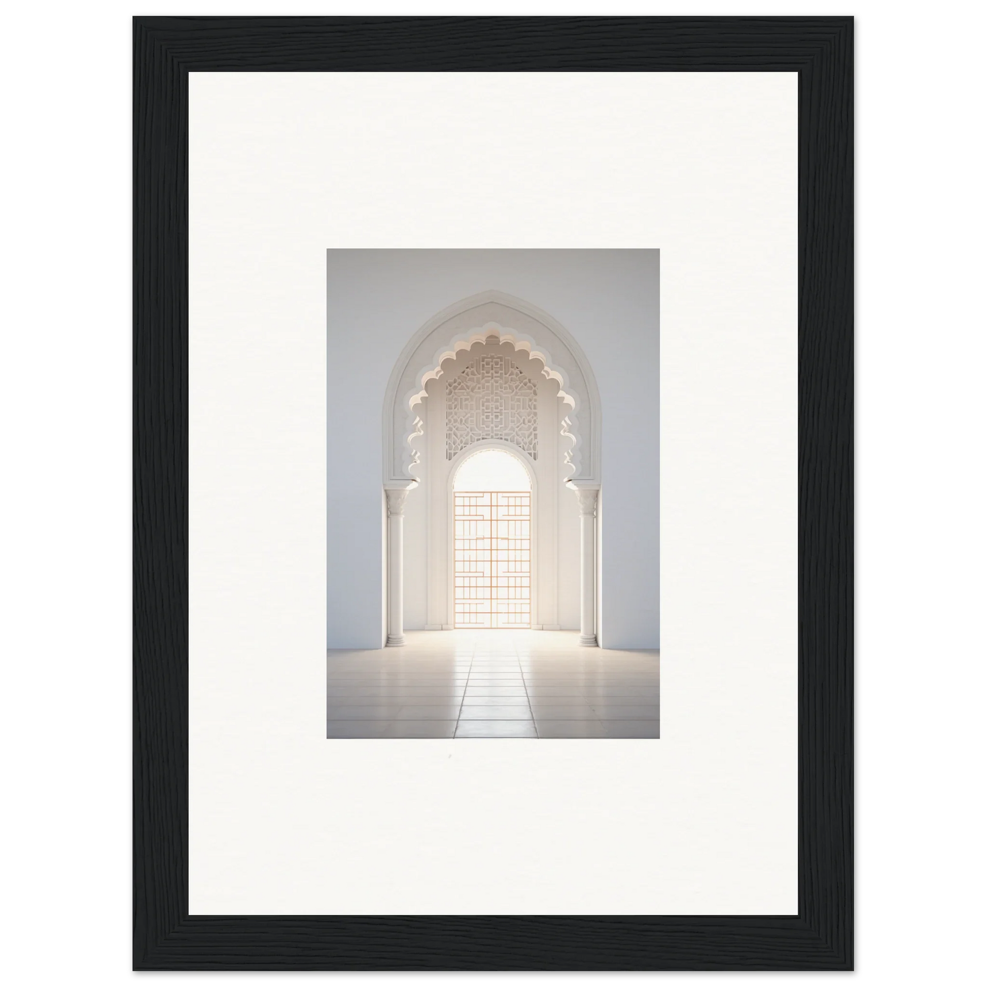 Ornate Moorish arched doorway with string lights in Threshold Dreamscapes Portal