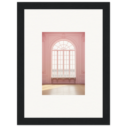 Arched window with pink trim and cozy seat in Ether Balcon Evolvement design