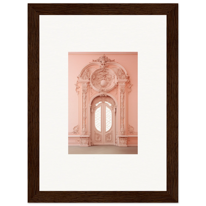 Ornate pink baroque doorway in Ether Pendantia Portal special edition art™ framed wall art