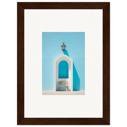 White arched doorway with lantern in Ethereal Mediterranean Pause special edition art™