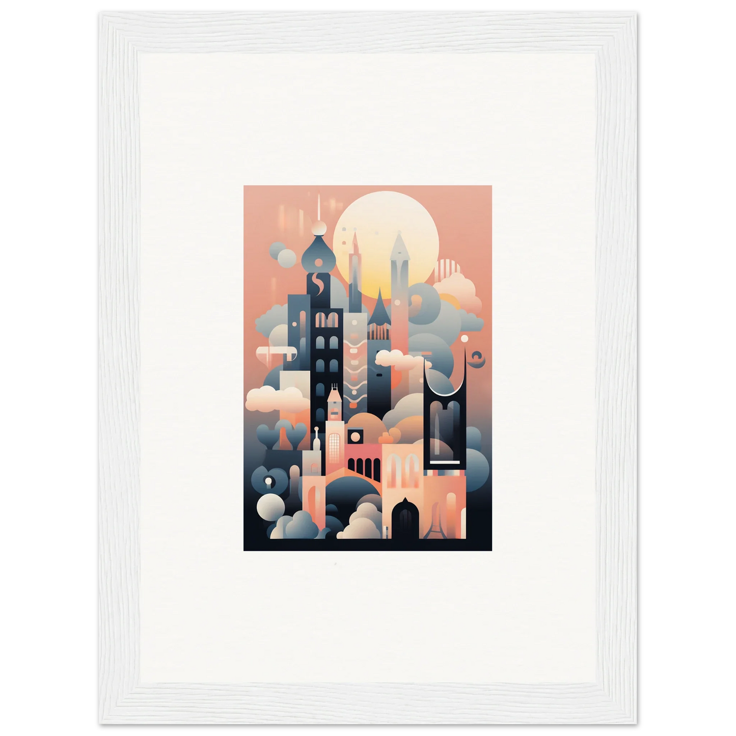 Stylized cityscape illustration for Ephemeral Castle Whispers special edition art™