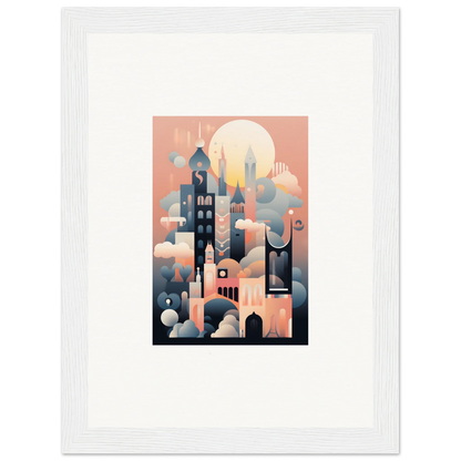 Stylized cityscape illustration for Ephemeral Castle Whispers special edition art™