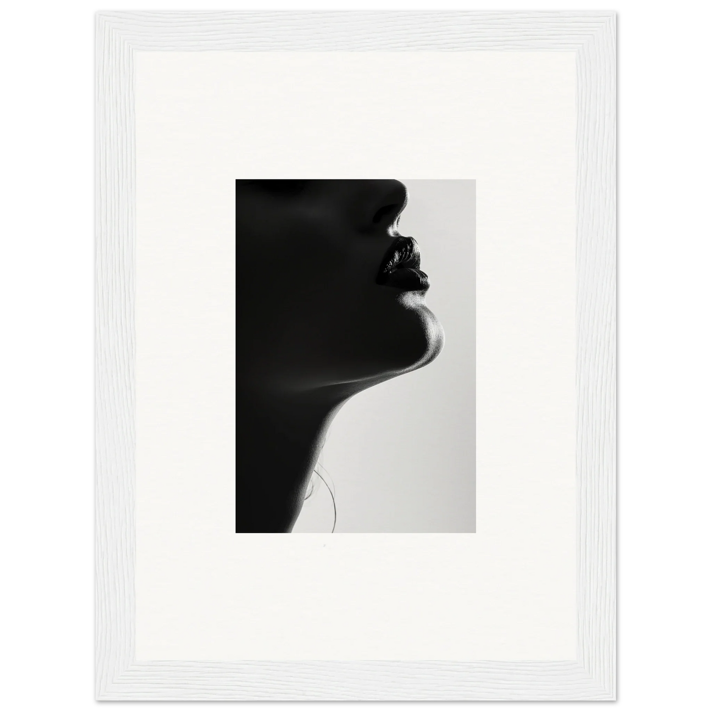 Silhouetted profile art for Shadowed Whisper Immanence framed wall art special edition