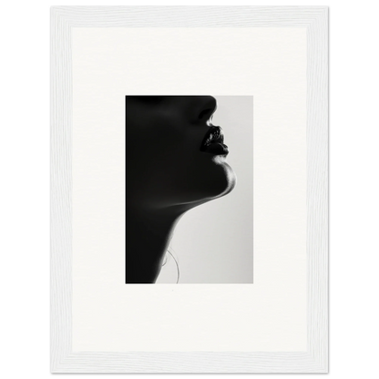 Silhouetted profile art for Shadowed Whisper Immanence framed wall art special edition