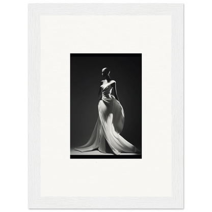 Elegant black and white figure in flowing gown from Gossamer Ivory Whispers special edition art™