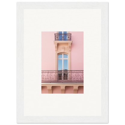 Elegant pink balcony window with ornate railings from the Dusky Dream Balustrade collection