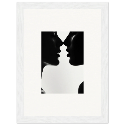 Two silhouetted profiles in a near-kiss pose from Shadowed Sédual Symphony special edition art™