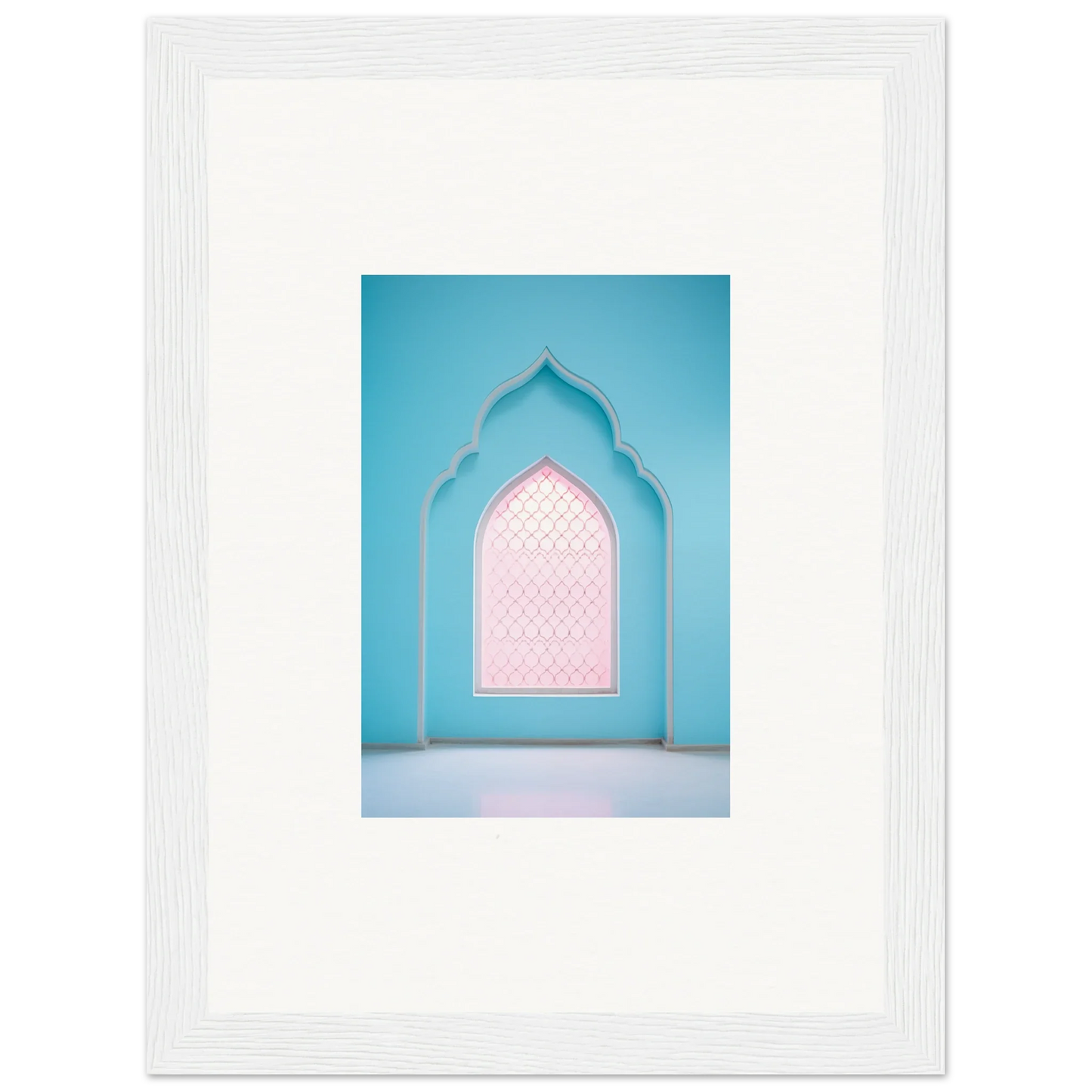 Ornate turquoise and pink Islamic doorway in Souls Diffilveres Critfilters special edition art™