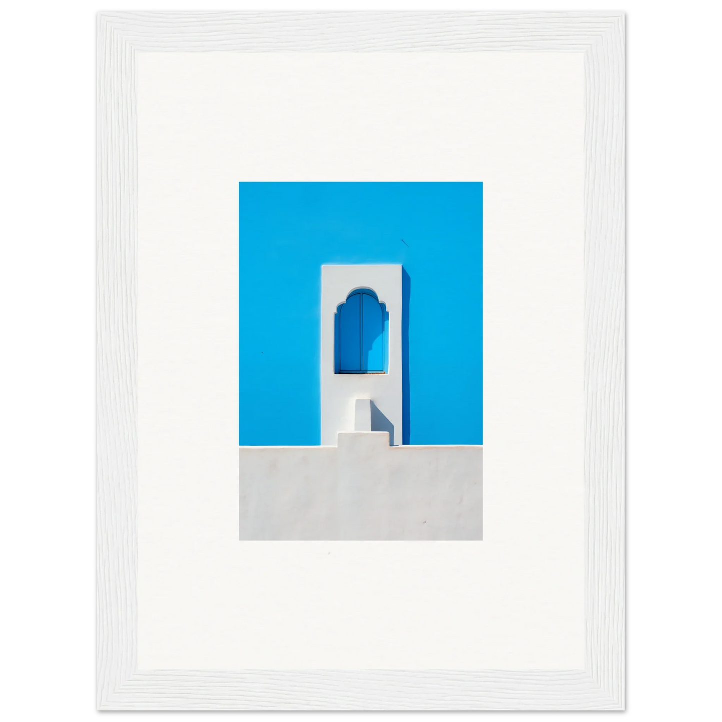 White architectural archway with blue backdrop from Oikos Cerulean Aperturearches