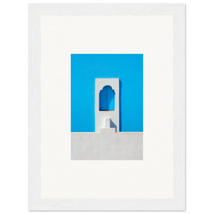 White architectural archway with blue backdrop from Oikos Cerulean Aperturearches