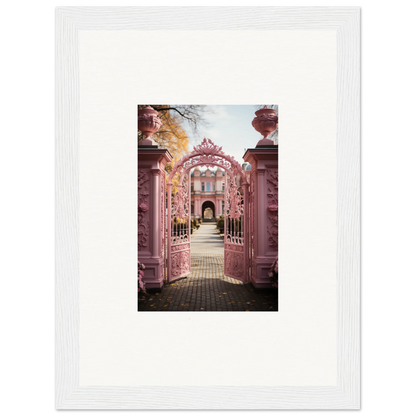 Pink floral archway creating a dreamy path in Sugarcotton Visions Gateway