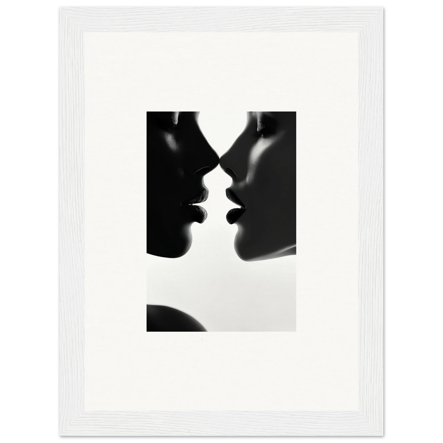 Two silhouetted profiles in a mirrored composition from Lattices of Ephemera special edition art™