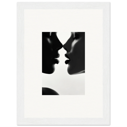 Two silhouetted profiles in a mirrored composition from Lattices of Ephemera special edition art™