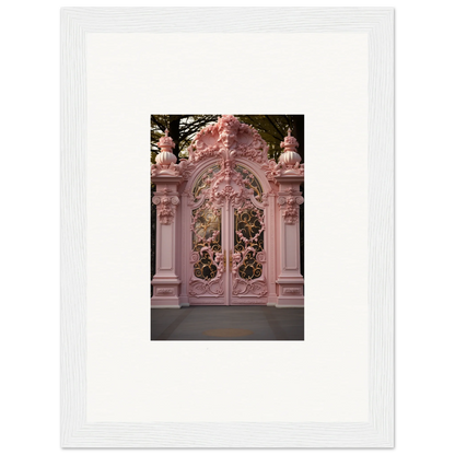 Stunning Ornate Pink Baroque Gates in Opulent Doorscape Divinity special edition art™