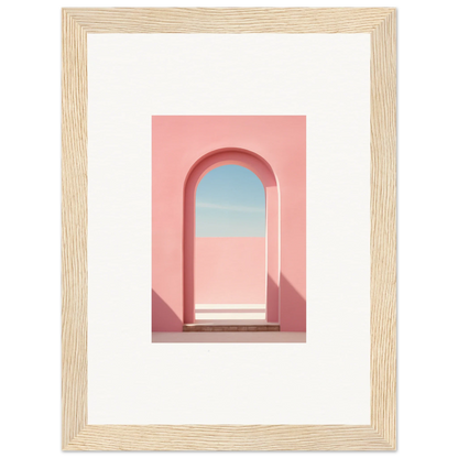 Pink arched doorway with blue sky in Echo of Horizons special edition art™