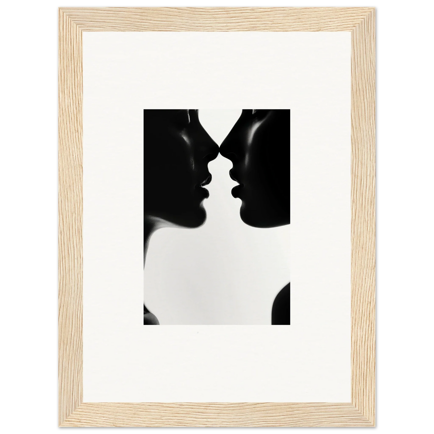 Two silhouetted profiles in a mirrored pose from Whispers Shadowdance Serenaa