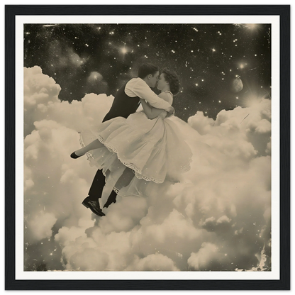 A figure in a white dress floating among clouds from the Eternal Cosmic Swoon special edition art™