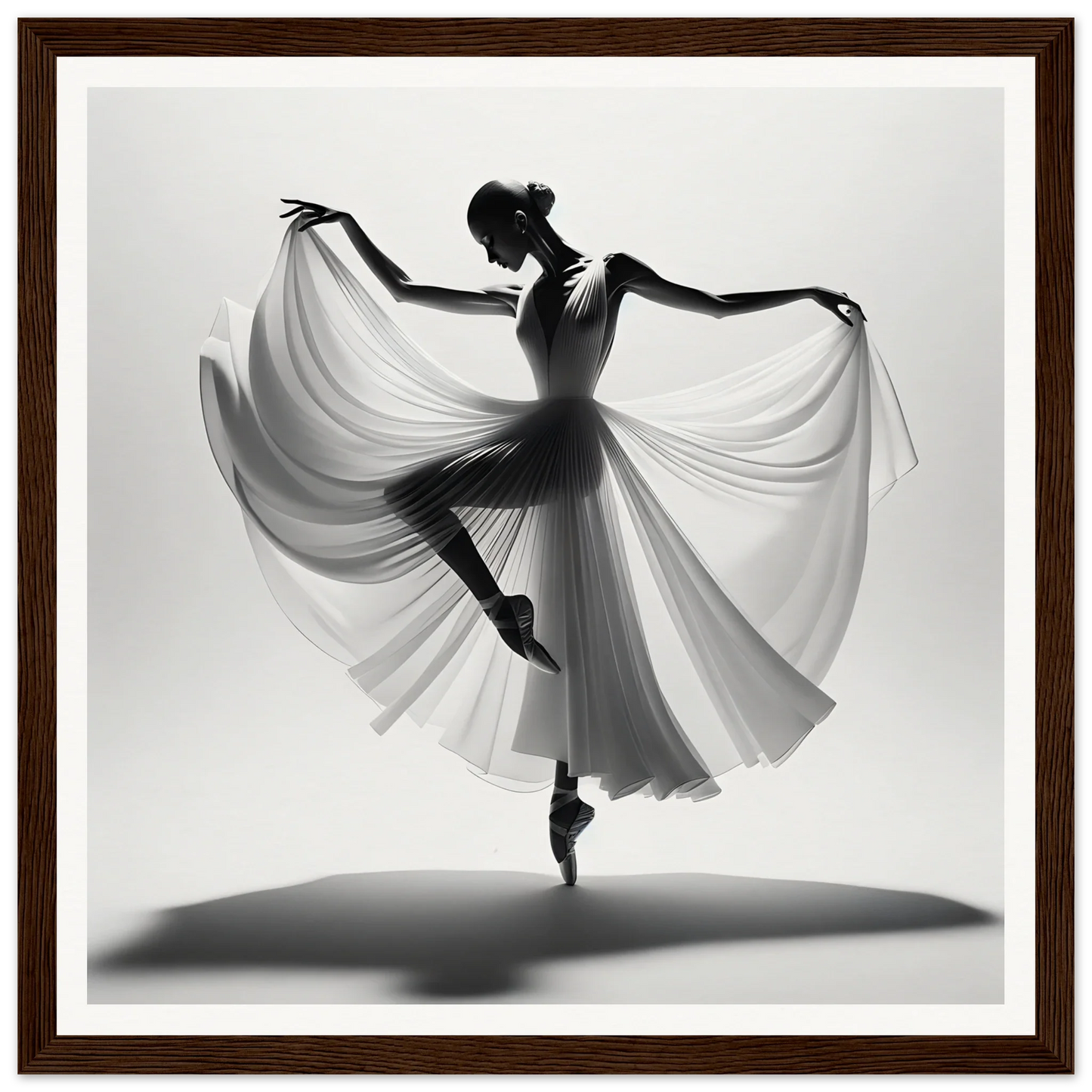 Graceful silhouette of a ballerina in ethereal dance from the special edition art™ collection